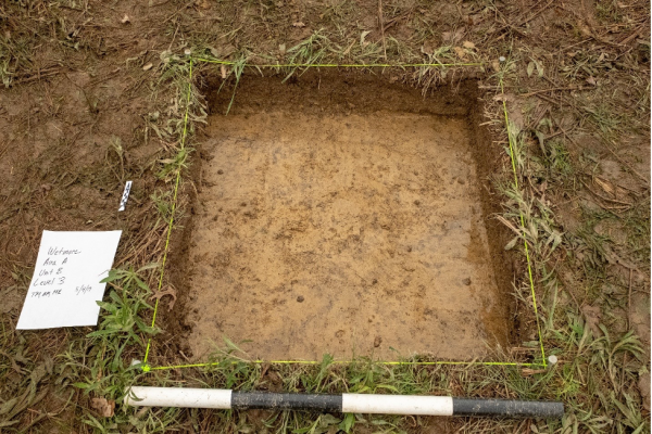 Final depth of Unit B, field A.