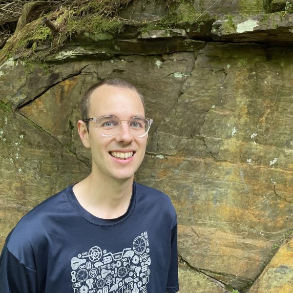 Eric Olson at Chimney Tops Trail, Great Smokey Mountains National Park.